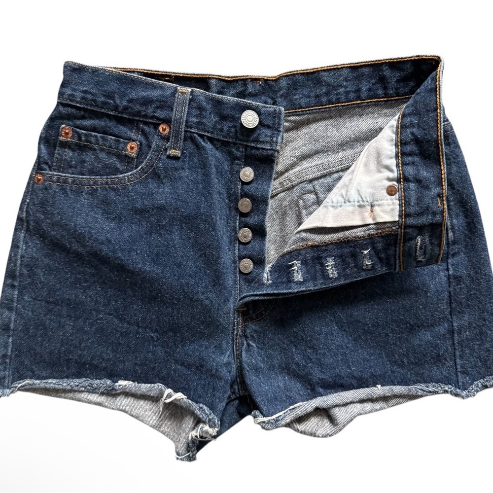 Vintage Levi’s 501 Cutoff Shorts USA Made 30x30 1995 - Picture 3 of 9